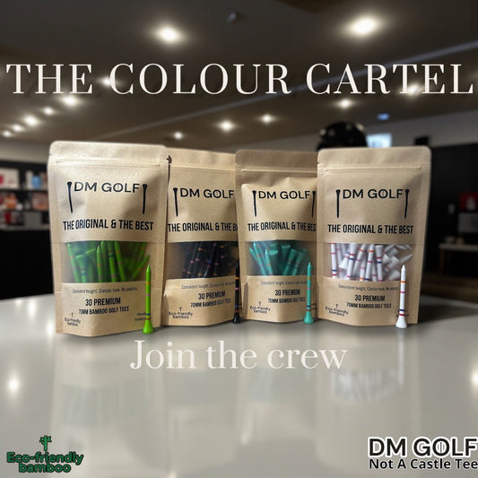 The Colour Cartel — 120 Premium Bamboo Golf Tees - DM Golf