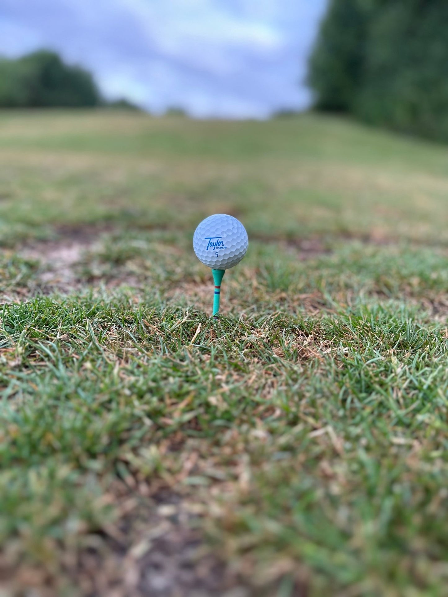 Ice Tee - Not A Castle Tee - Premium 70mm Bamboo Golf Tee With Orange, Pink, Blue & Red Castle Height Indicators - 30 pack - DM Golf