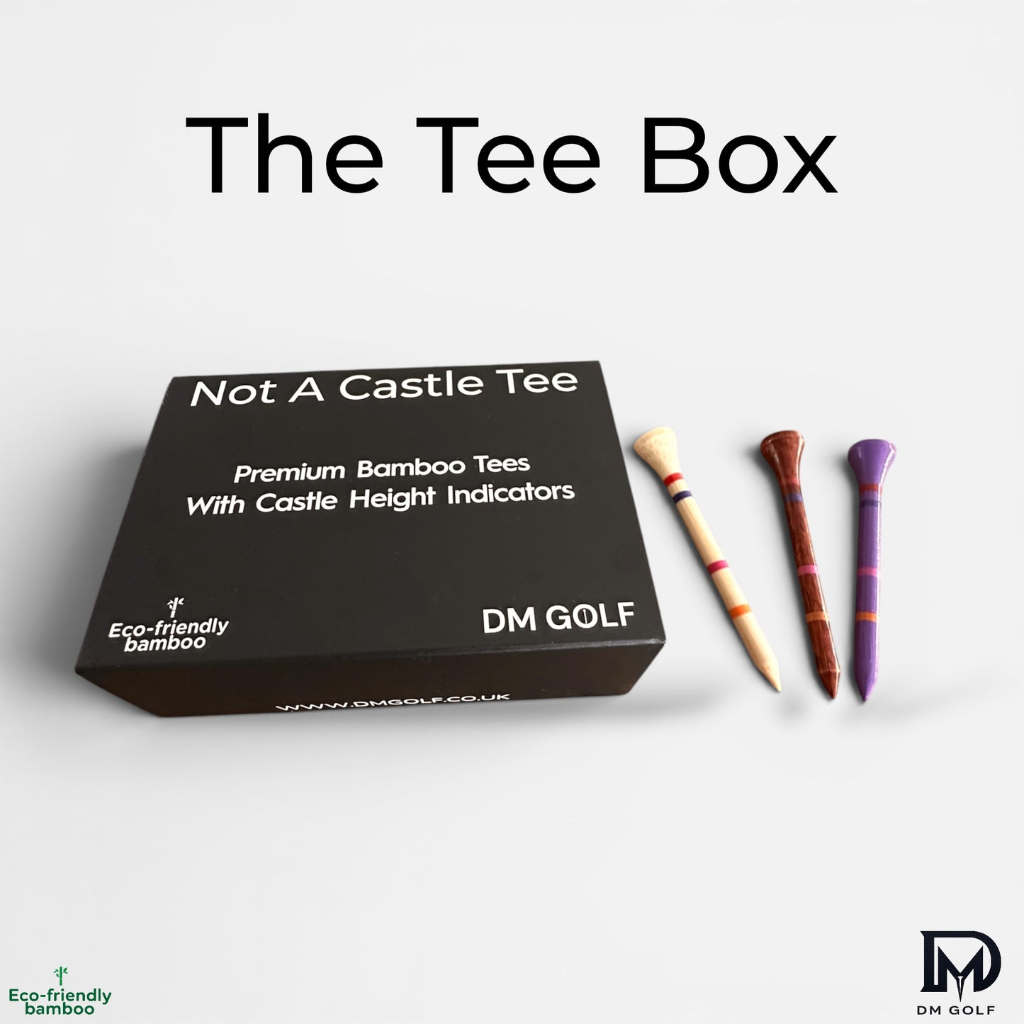 The Tee Box – 30 Bamboo Tees - DM Golf