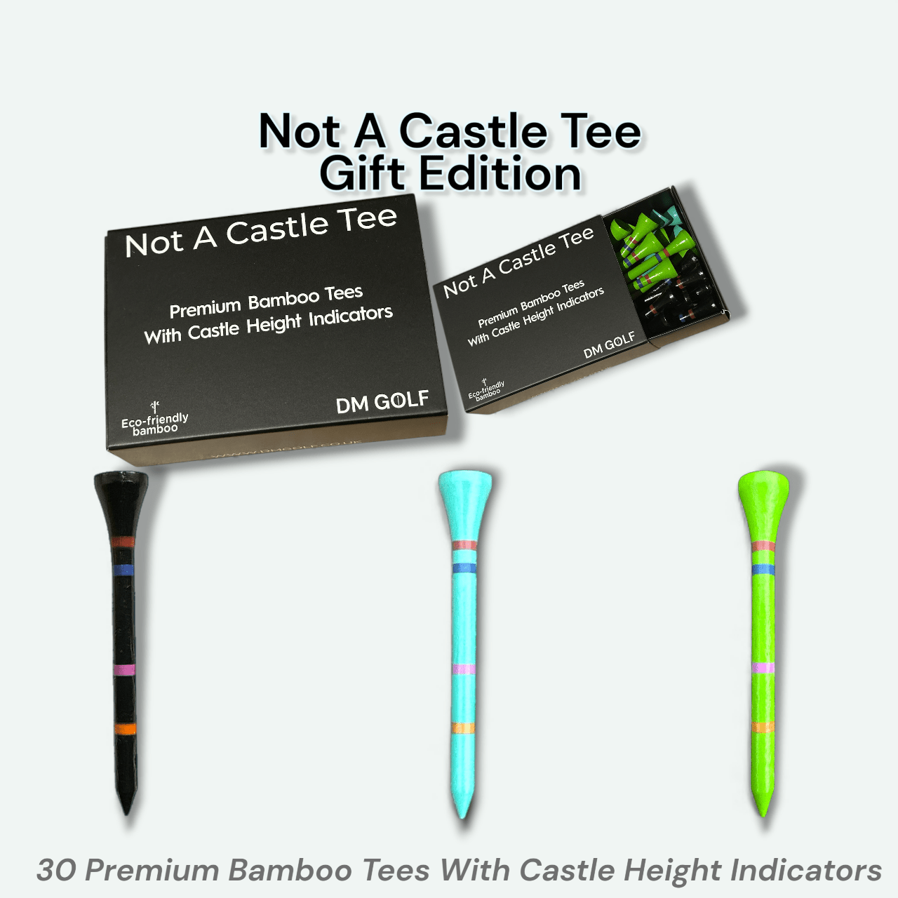 Not A Castle Tee Gift Edition – 30 Bamboo Tees | DM Golf - DM Golf