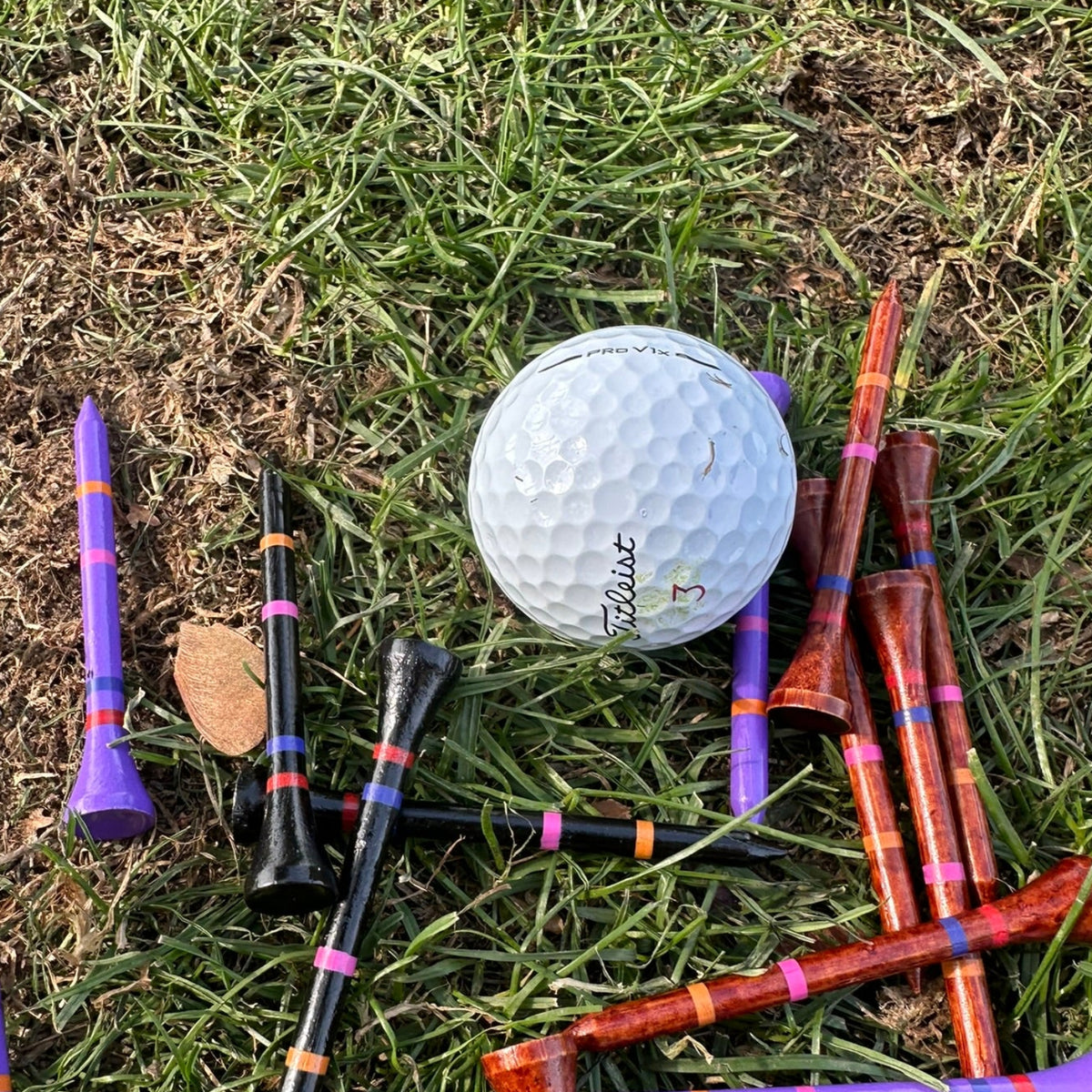 Pro V 1 surrounded by DM Golf's Not A Castle Tee 