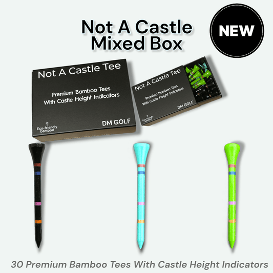 Not A Castle Tee Mixed Box – 30 Bamboo Tees DM Golf - DM Golf