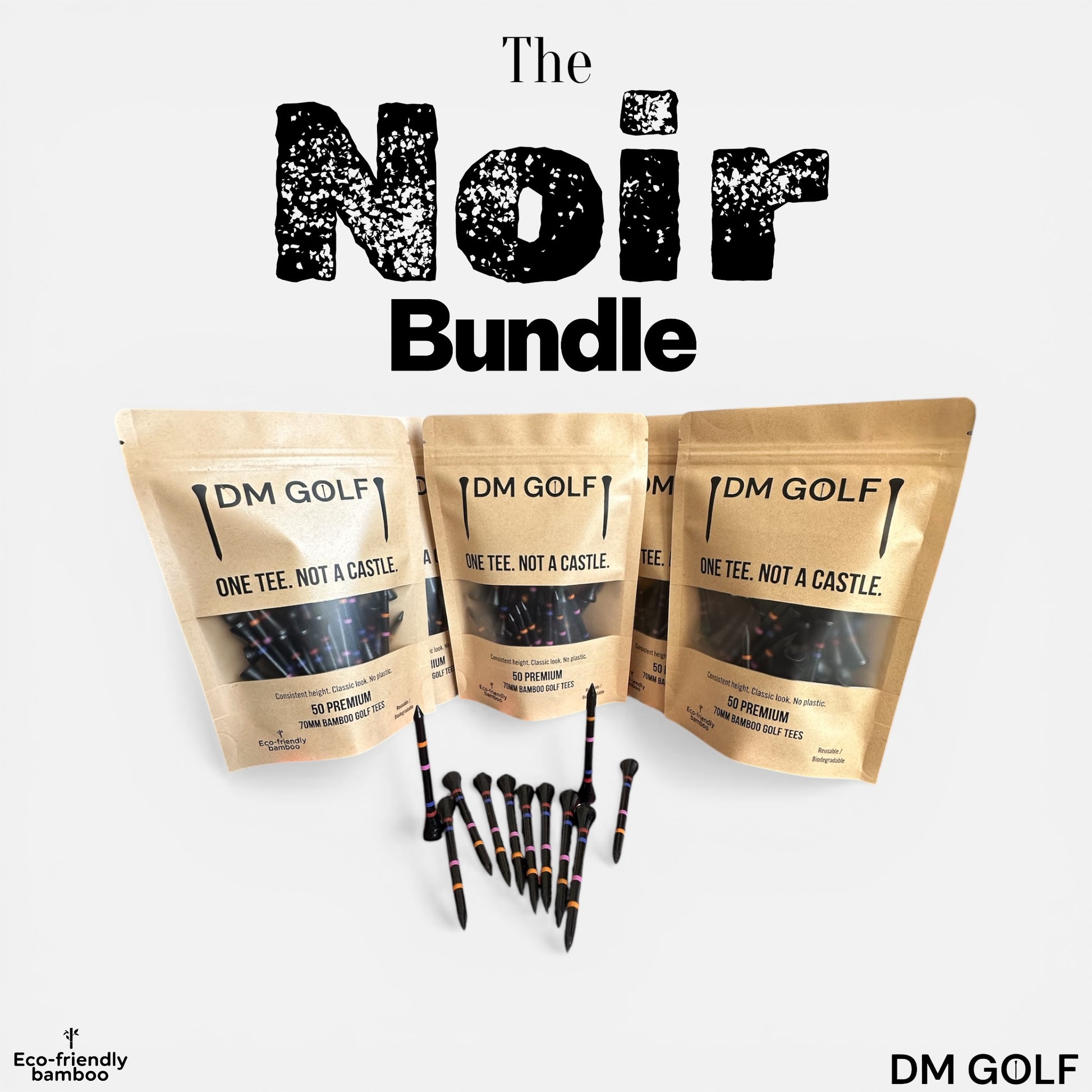 Noir Season Bundle - 250 Tees - Great Value - DM Golf
