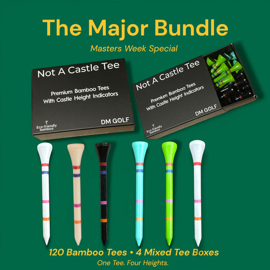The Major Bundle - 120 Mixed Tees - Masters week only - 5 players in our sweepstake - DM Golf