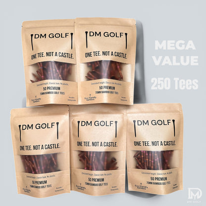 Season Bundle-Rich Mahogany-250 Tees - DM Golf