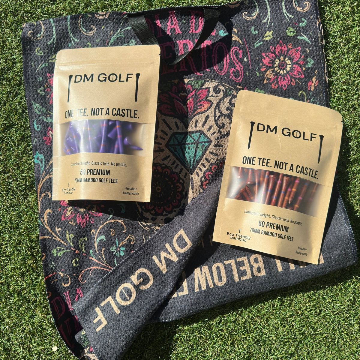Who’s Your Caddy? — Towel + 100 Tee Bundle - DM Golf