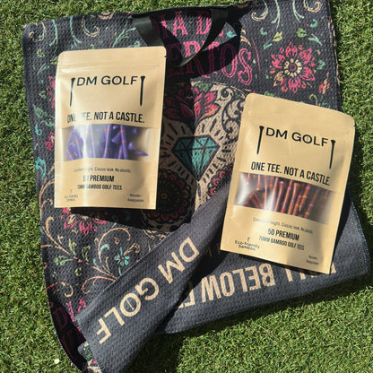 Who’s Your Caddy? — Towel + 100 Tee Bundle - DM Golf
