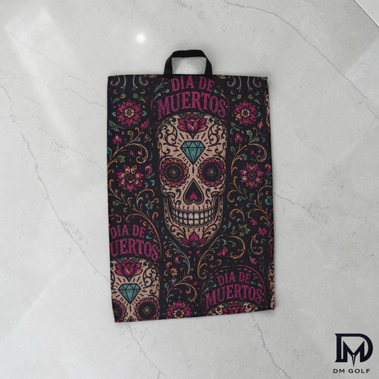 NEW-The Caddy Towel — Día de Muertos Edition-Pre Order now-1st 50 Pre orders get 30 pack of tees for free!