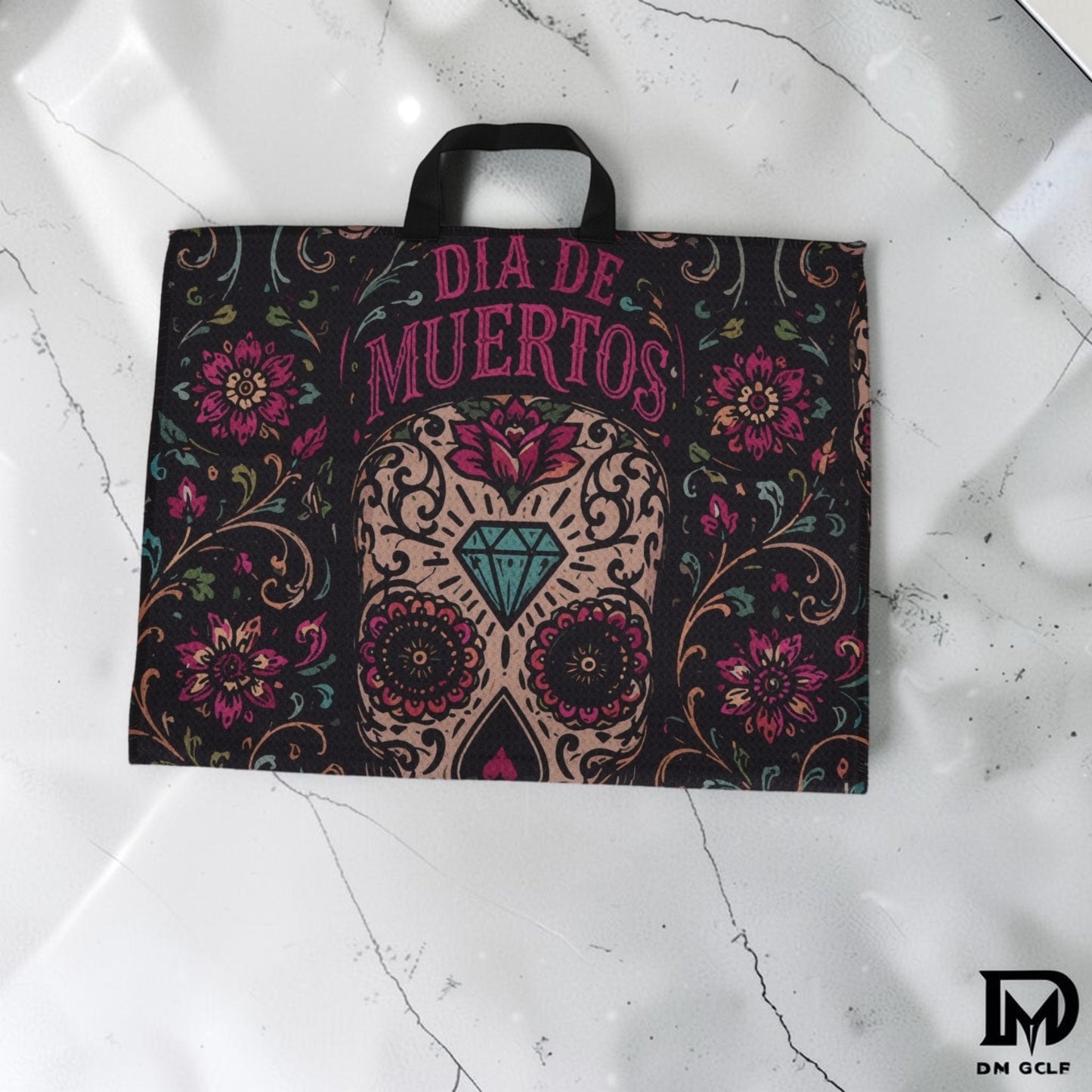 NEW-The Caddy Towel — Día de Muertos Edition-Pre Order now-1st 50 Pre orders get 30 pack of tees for free!